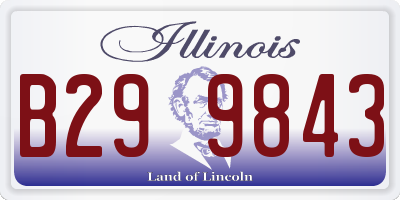 IL license plate B299843