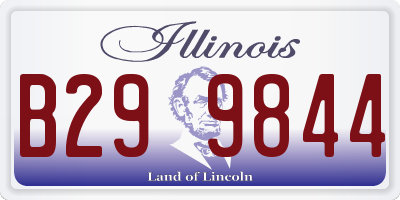 IL license plate B299844