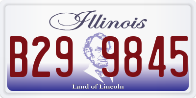 IL license plate B299845