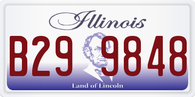 IL license plate B299848