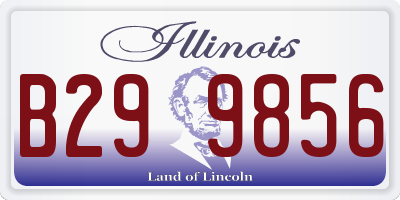 IL license plate B299856