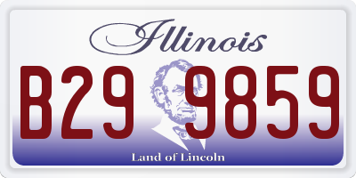 IL license plate B299859