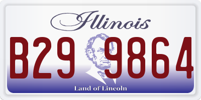 IL license plate B299864