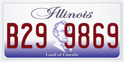 IL license plate B299869
