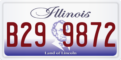 IL license plate B299872