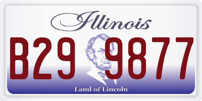 IL license plate B299877