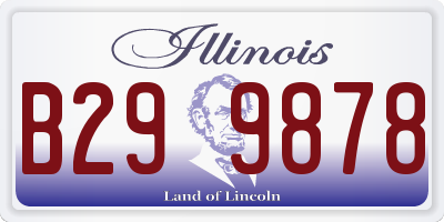 IL license plate B299878