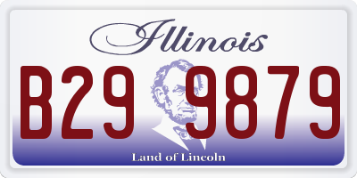 IL license plate B299879