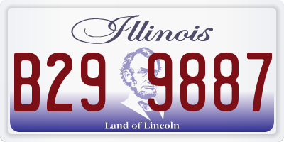 IL license plate B299887