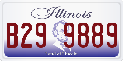 IL license plate B299889