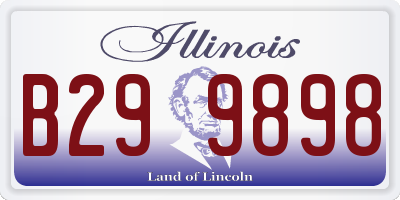 IL license plate B299898