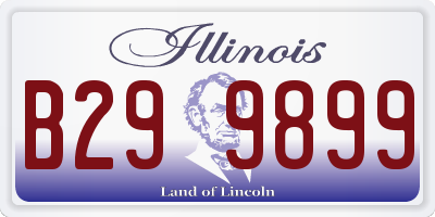 IL license plate B299899