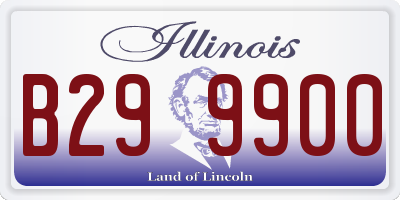 IL license plate B299900