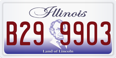 IL license plate B299903