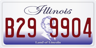 IL license plate B299904