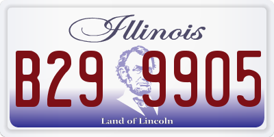 IL license plate B299905
