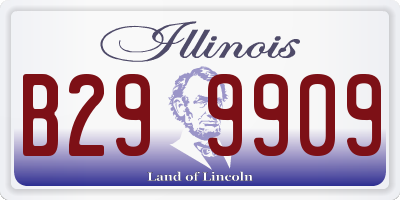 IL license plate B299909