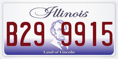 IL license plate B299915