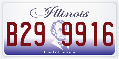 IL license plate B299916