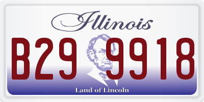 IL license plate B299918