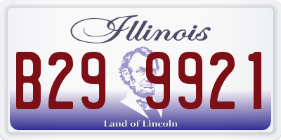 IL license plate B299921
