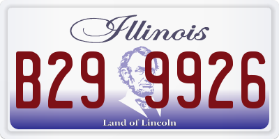 IL license plate B299926