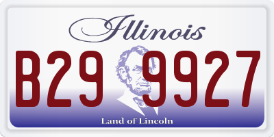 IL license plate B299927
