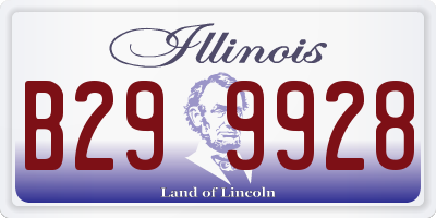 IL license plate B299928