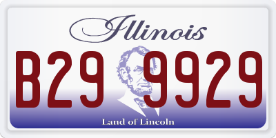 IL license plate B299929