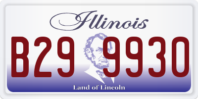 IL license plate B299930