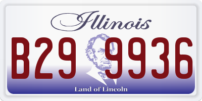 IL license plate B299936