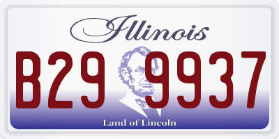 IL license plate B299937