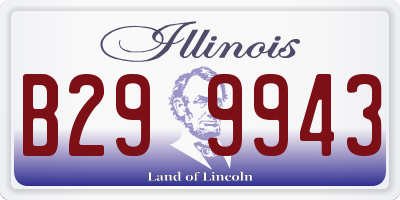IL license plate B299943