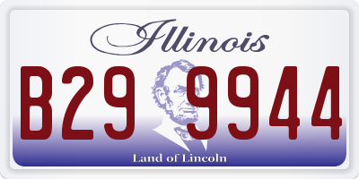 IL license plate B299944