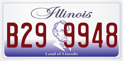 IL license plate B299948