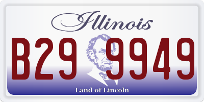IL license plate B299949