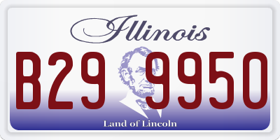 IL license plate B299950
