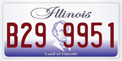 IL license plate B299951
