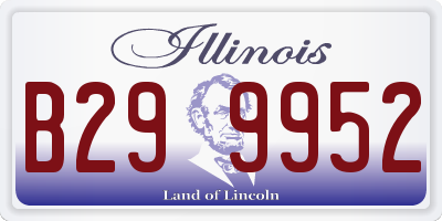 IL license plate B299952