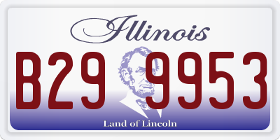 IL license plate B299953
