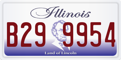 IL license plate B299954