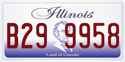 IL license plate B299958