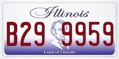 IL license plate B299959