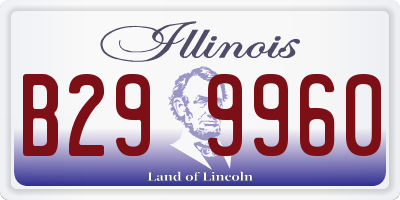 IL license plate B299960
