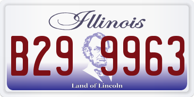 IL license plate B299963