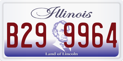IL license plate B299964