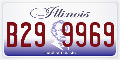 IL license plate B299969