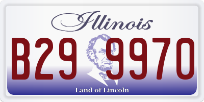 IL license plate B299970