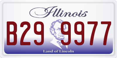 IL license plate B299977