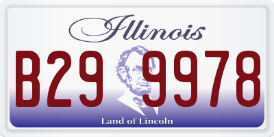 IL license plate B299978